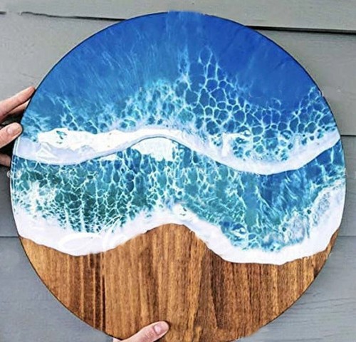 Epoxy wooden table top - epoxy,