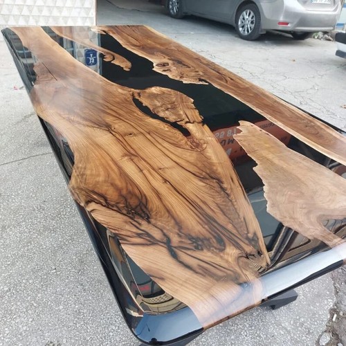 Black resin dining epoxy - resin,
