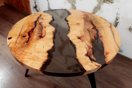 Smoky clear epoxy resin - resin, coffee