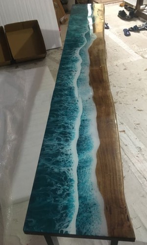 Custom order epoxy console - custom,