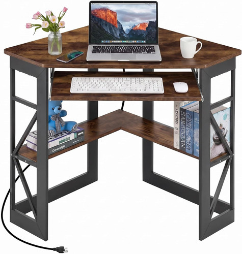Corner desk triangle computer - desk,,